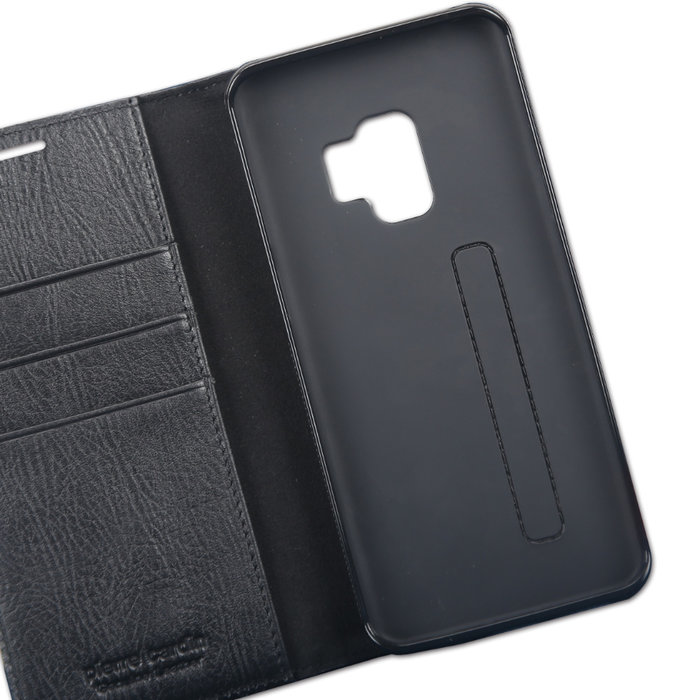Кожаный чехол книжка Pierre Cardin для Samsung Galaxy S9 Черный - Изображение 60471