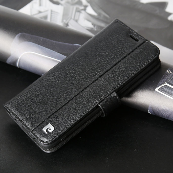 Кожаный чехол книжка Pierre Cardin для Samsung Galaxy S9 Черный - Изображение 60473