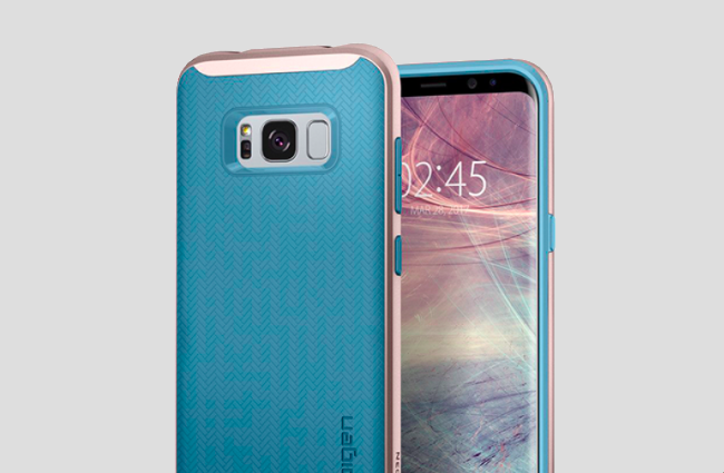 Противоударный чехол Spigen Neo Hybrid для Samsung Galaxy S8 Голубой