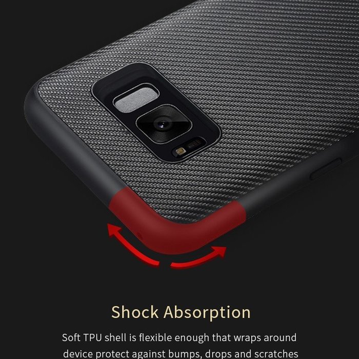 Силиконовый чехол накладка Rock Origin для Samsung Galaxy S8 Черный - Изображение 7065