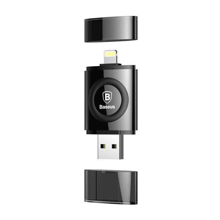 Флешка для телефона iPhone Baseus Obsidian X1 USB Lightning 64Gb Черная - Изображение 60709