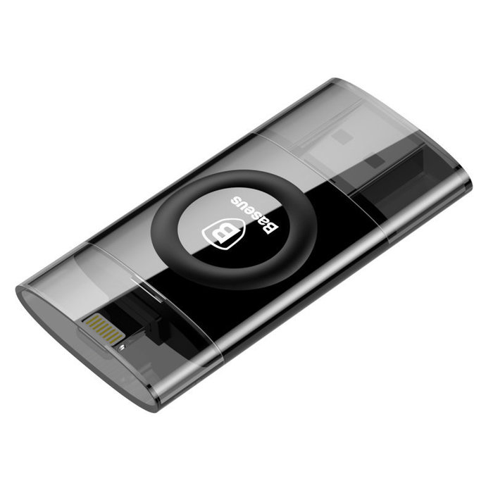 Флешка для телефона iPhone Baseus Obsidian X1 USB Lightning 64Gb Черная - Изображение 60715