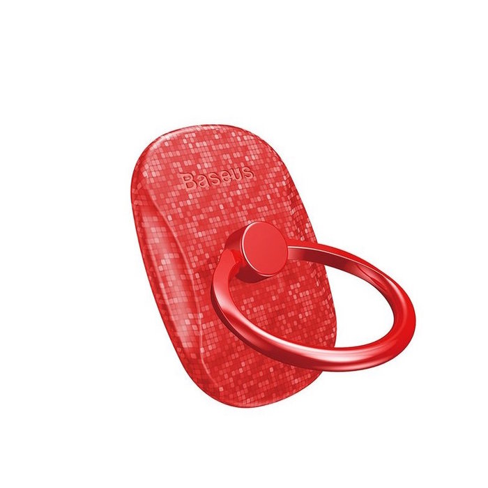 Кольцо-держатель для телефона Baseus Plaid Ring Красный - Изображение 60791