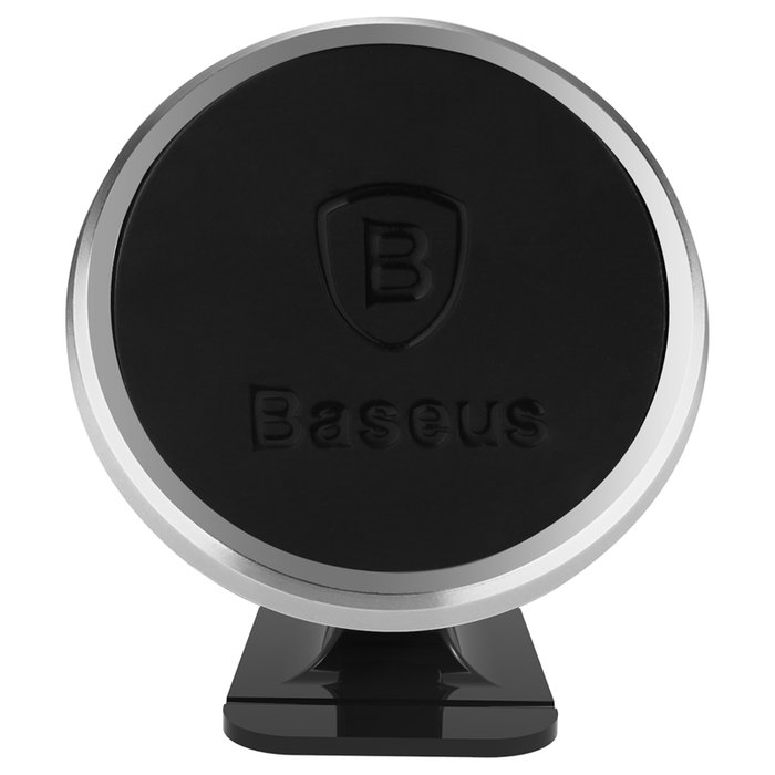 Автомобильный держатель для телефона Baseus Rotation Magnetic 360 Серебро - Изображение 61415