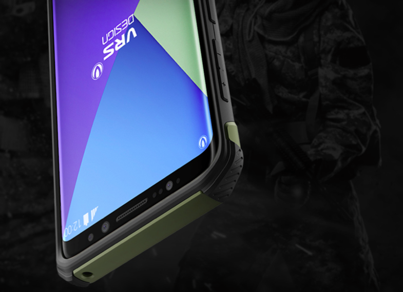 Противоударный чехол накладка VRS Design Terra Guard для Samsung Galaxy S8 Зеленый