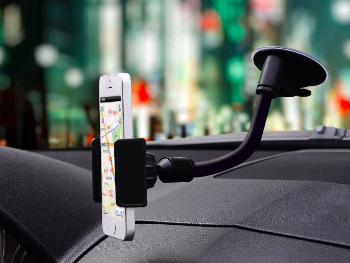 Автомобильный держатель для телефона на лобовое стекло Baseus Сurve Car Mount Черный - Изображение 61527
