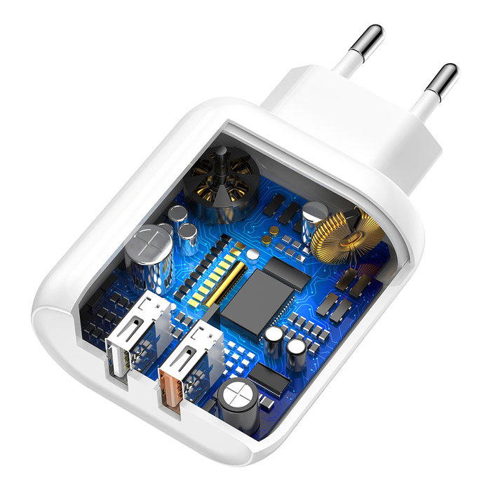Зарядное устройство для телефона Baseus Bojure Series USB-Type-C Белое - Изображение 61611