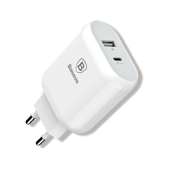 Зарядное устройство для телефона Baseus Bojure Series USB-Type-C Белое - Изображение 61613