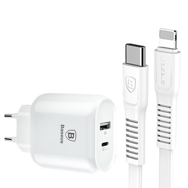 Зарядное устройство для телефона Baseus Bojure Series USB-Type-C Белое - Изображение 61615