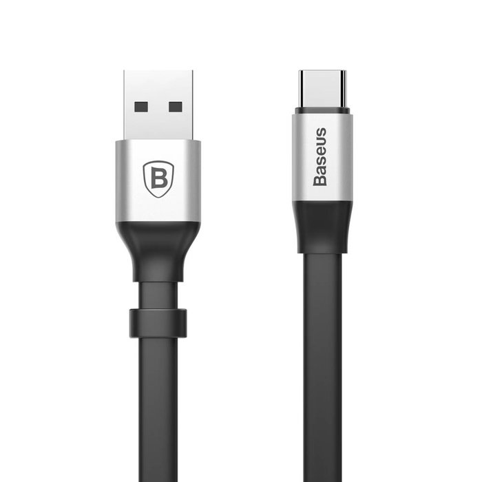 Переходник Baseus Nimble Lightning - USB 23 см Серебро - Изображение 61948
