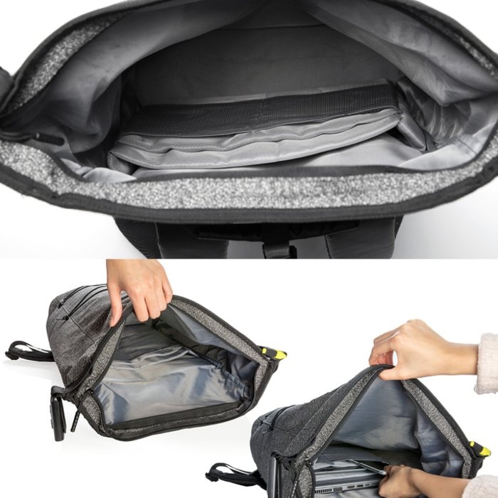 Рюкзак антивор для ноутбука Bobby XD Design Urban Серый - Изображение 62027