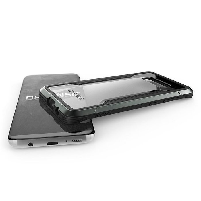 Противоударный чехол накладка X-Doria Defense Shield для Samsung Galaxy S8 Черный - Изображение 62093