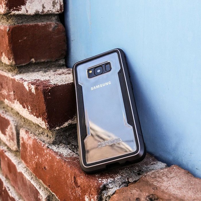 Противоударный чехол накладка X-Doria Defense Shield для Samsung Galaxy S8 Черный - Изображение 62095