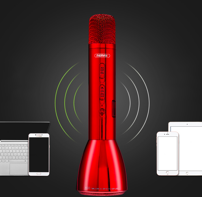 Портативная Bluetooth колонка Remax K03 Красная - Изображение 62265