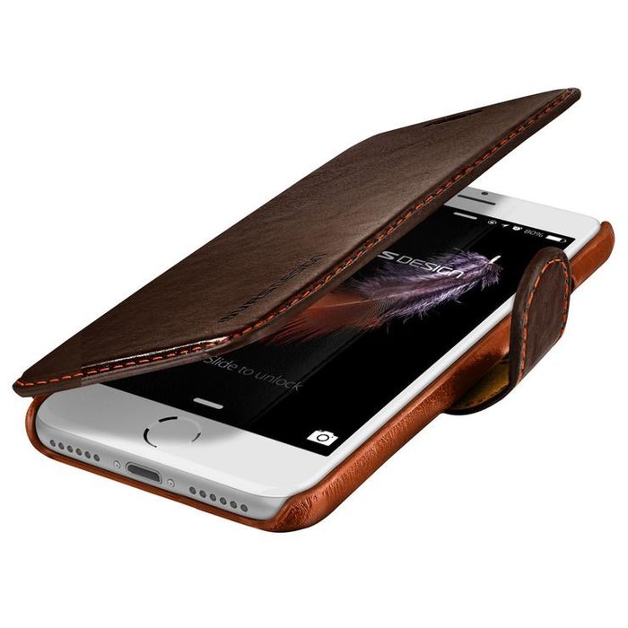 Чехол книжка VRS Design Layered Dandy Case для iPhone 8 Коричневый - Изображение 62710