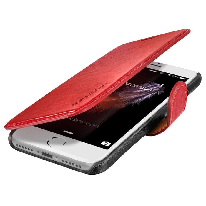Чехол книжка VRS Design Layered Dandy Case для iPhone 8 Красный - Изображение 62730