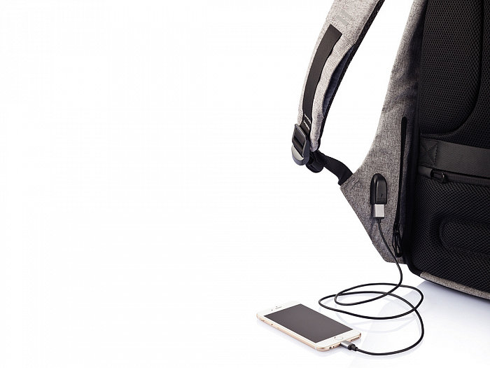 Рюкзак антивор для ноутбука Bobby XD Design Original Серый - Изображение 63373