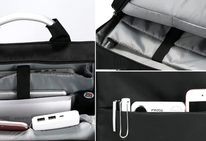 Рюкзак для ноутбука Remax Double 525 Pro Черный - Изображение 63469