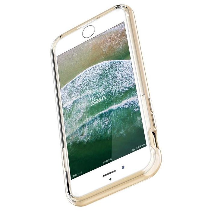 Прозрачный чехол накладка VRS Design Crystal Bumper для iPhone 8 Золото - Изображение 63641