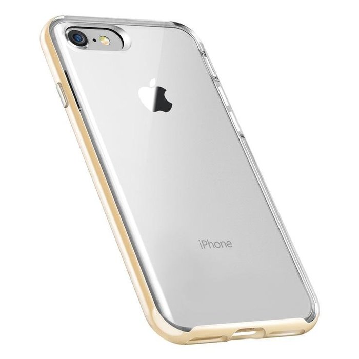 Прозрачный чехол накладка VRS Design Crystal Bumper для iPhone 8 Золото - Изображение 63647