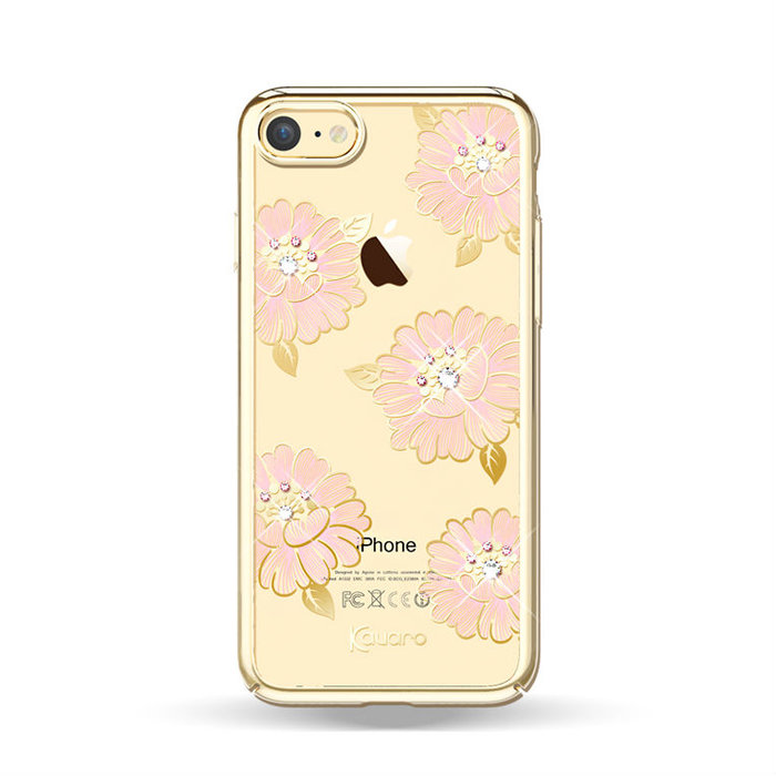 Чехол накладка Swarovski Kingxbar Flower Sea Gold для iPhone 8 Золото - Изображение 96568