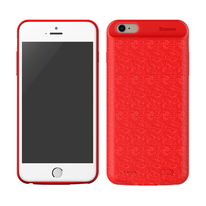 Чехол-аккумулятор Baseus Power Bank Case 2500mAh для iPhone 7 Красный - Изображение 97556