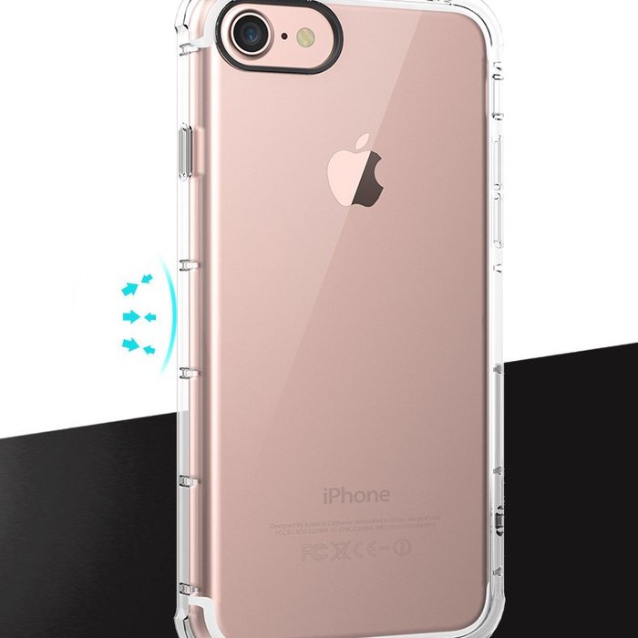 Силиконовый чехол накладка Rock Fence для iPhone 7 Розовый - Изображение 97625
