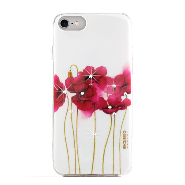 Силиконовый чехол накладка Beckberg Flower Part 1 для iPhone 7 Белый - Изображение 97820