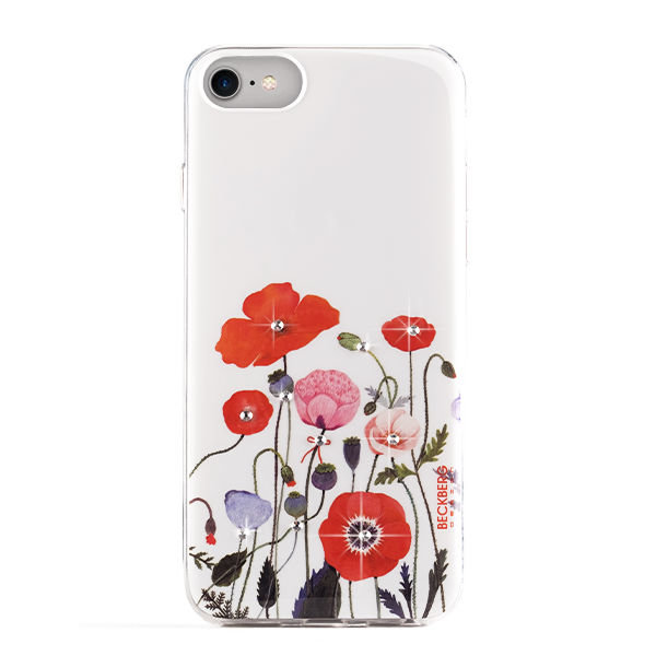 Силиконовый чехол накладка Beckberg Flower Part 2 для iPhone 7 Белый - Изображение 97850