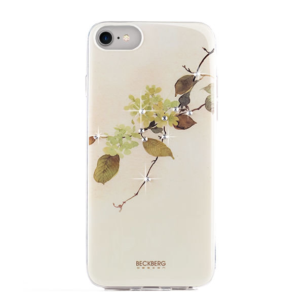 Силиконовый чехол накладка Beckberg Flower Part 4 для iPhone 8 Белый - Изображение 98111