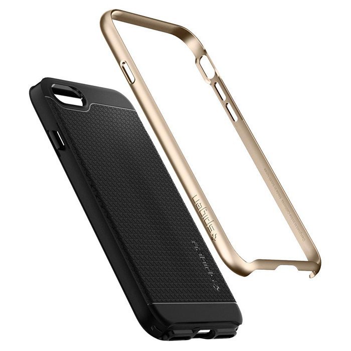 Противоударный чехол накладка Spigen Neo Hybrid для iPhone 7 Черный - Изображение 98815