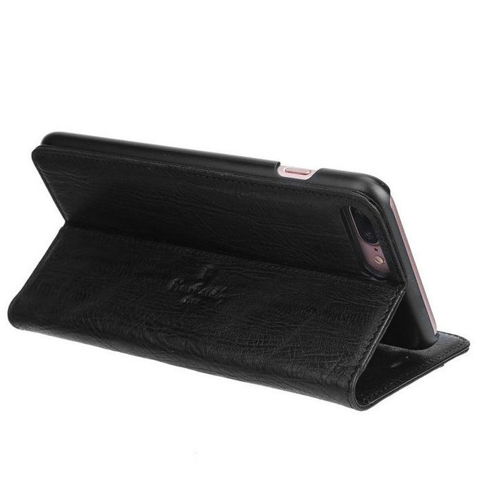 Кожаный чехол-книжка Pierre Cardin для iPhone 8 Plus Черный - Изображение 99325