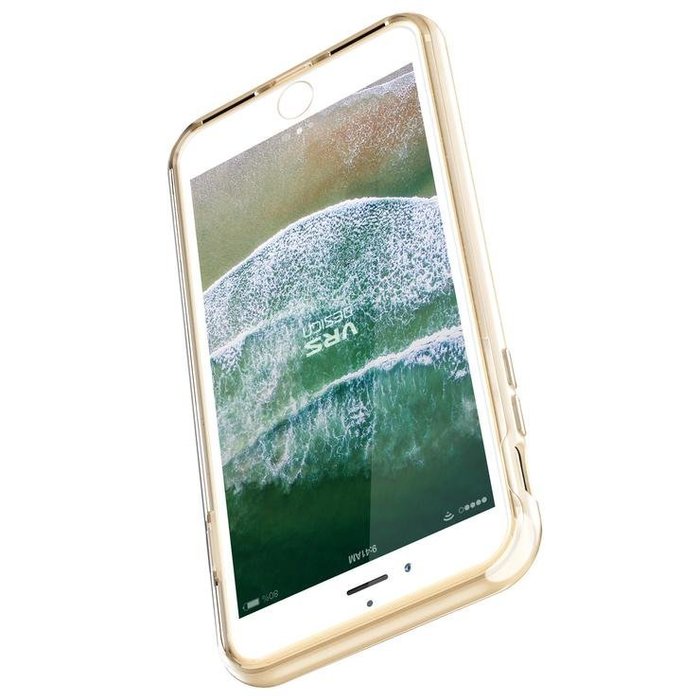 Прозрачный чехол накладка VRS Design Crystal Bumper для iPhone 8 Plus Золото - Изображение 99382