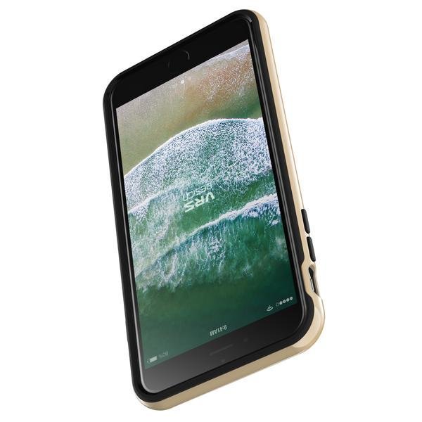 Противоударный чехол накладка VRS Design High Pro Shield для iPhone 8 Plus Черный-золото - Изображение 99430