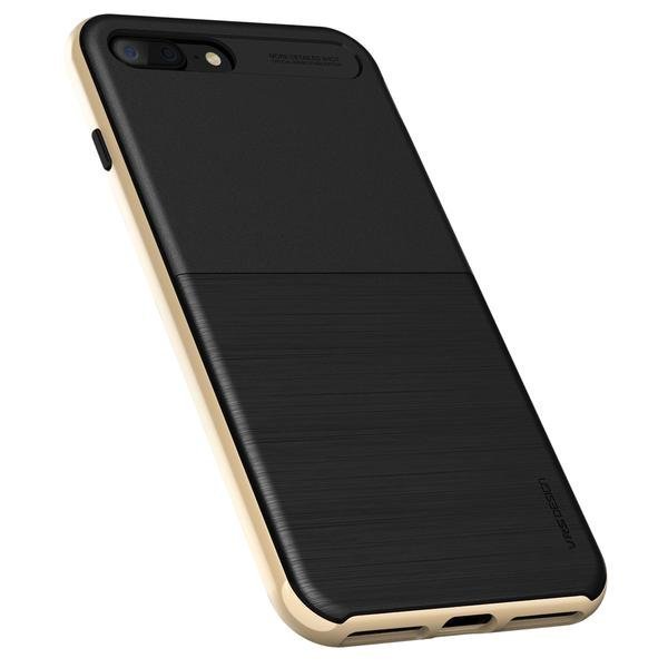 Противоударный чехол накладка VRS Design High Pro Shield для iPhone 8 Plus Черный-золото - Изображение 99433