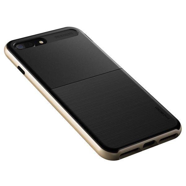 Противоударный чехол накладка VRS Design High Pro Shield для iPhone 8 Plus Черный-золото - Изображение 99439