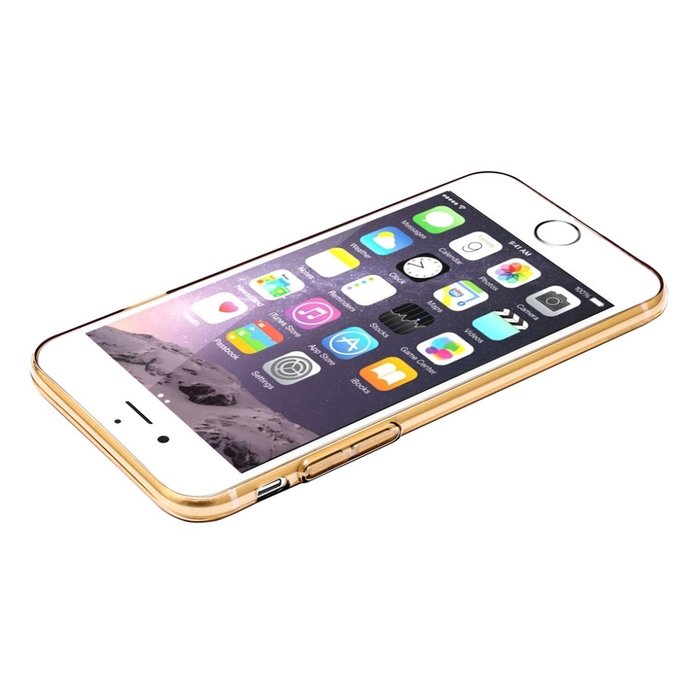 Силиконовый чехол накладка Baseus Simple для iPhone 8 Plus Золотой - Изображение 99684