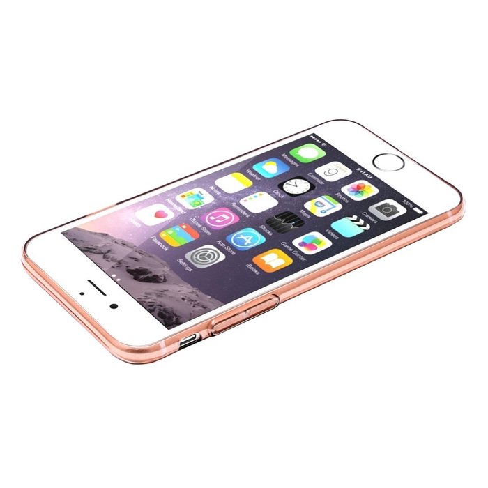 Силиконовый чехол накладка Baseus Simple для iPhone 8 Plus Розовый - Изображение 99747