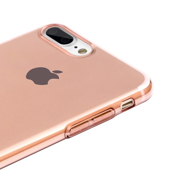 Силиконовый чехол накладка Baseus Simple для iPhone 7 Plus Розовый - Изображение 99768
