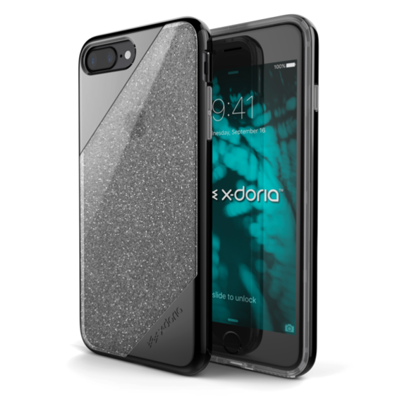 Чехол накладка X-Doria Revel Lux Black Glitter для iPhone 7 Plus Черный - Изображение 99786