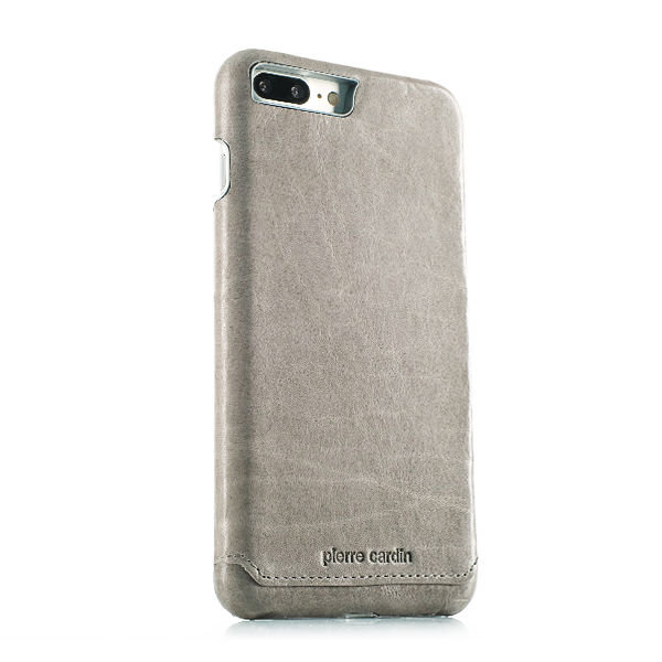 Кожаный чехол накладка Pierre Cardin для iPhone 8 Plus Серый - Изображение 99921