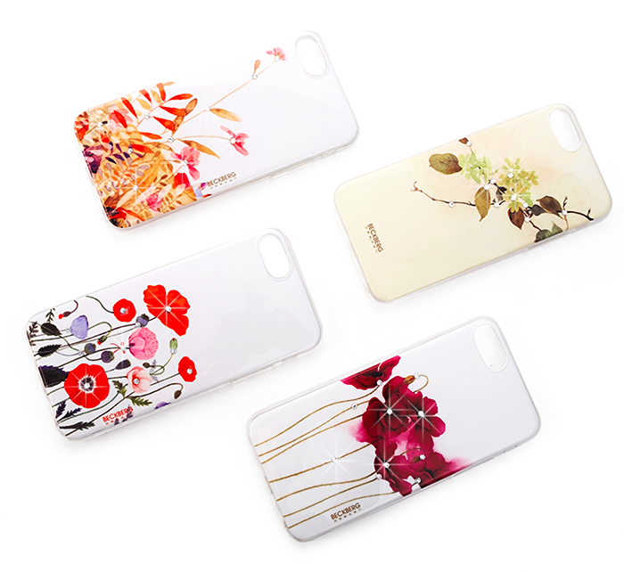 Cиликоновый чехол накладка Beckberg Flower Wood для iPhone 7 Plus Белый - Изображение 100071