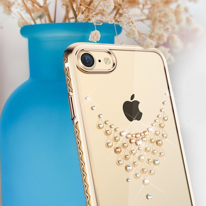 Чехол накладка Swarovski Kingxbar Starry Sky Gold Dew для iPhone 8 Plus Золото - Изображение 100074