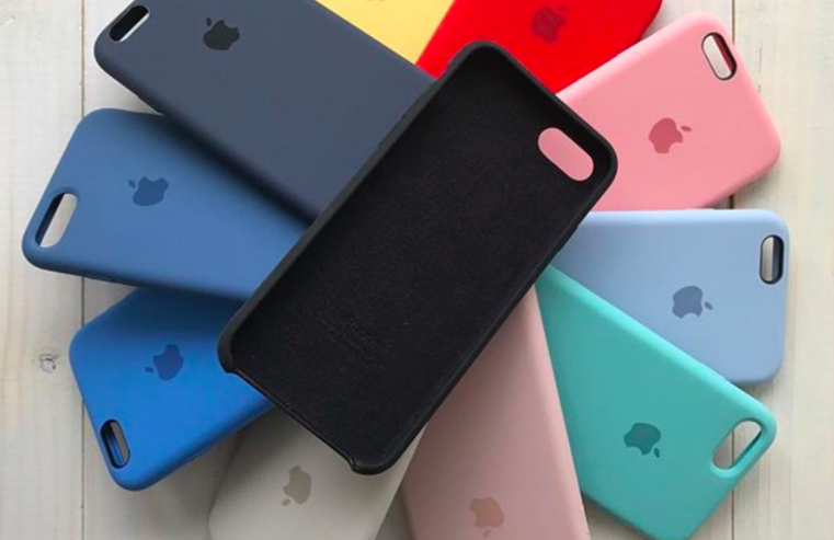 Силиконовый чехол накладка Apple Silicone Case для iPhone 8 Plus Коричневый