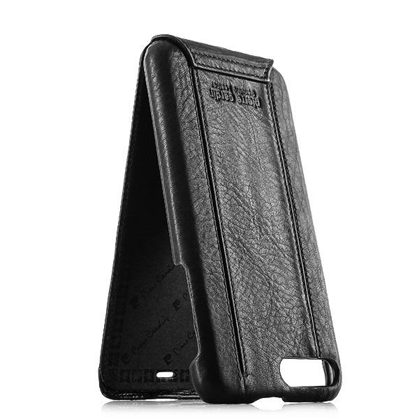 Кожаный чехол флип Pierre Cardin для iPhone 8 Plus Черный - Изображение 100376