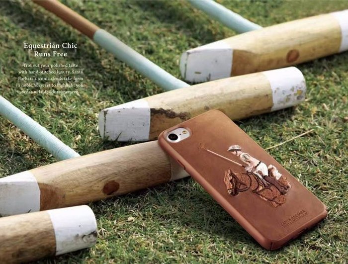 Чехол накладка Polo & Racquet Club Jockey для iPhone 8 Plus Коричневый - Изображение 100436