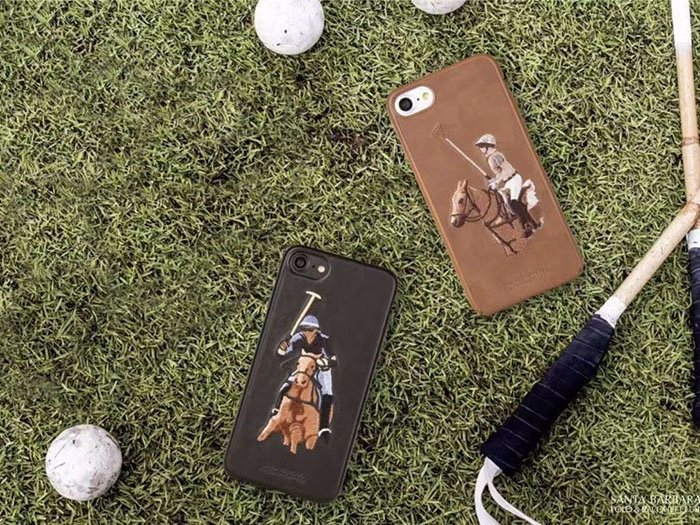 Чехол накладка Polo & Racquet Club Jockey для iPhone 8 Plus Коричневый - Изображение 100439