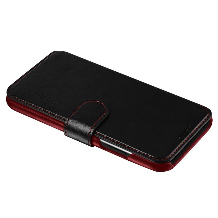 Кожаный чехол книжка VRS Design Layered Dandy Case для iPhone Xr Черный - Изображение 107462