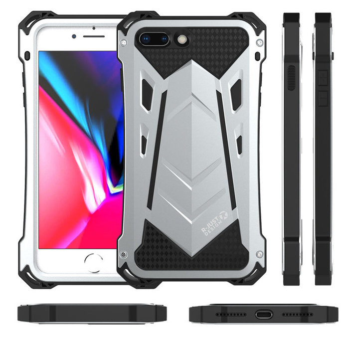 Противоударный чехол R-Just Armor для iPhone 7 Plus Серебро - Изображение 100777