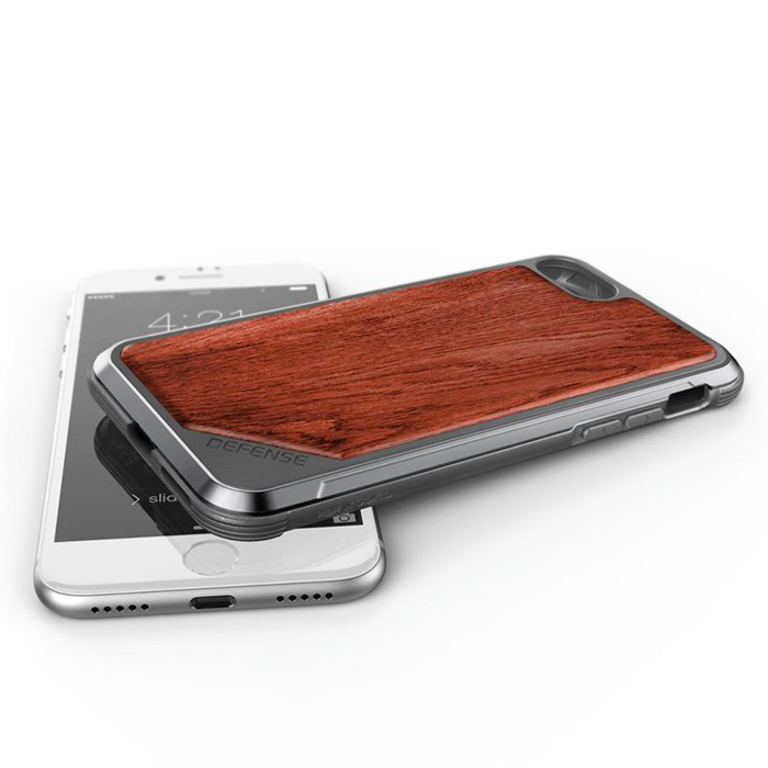Противоударный чехол накладка X-Doria Defense Lux Rose Wood для iPhone 7 Plus Коричневый - Изображение 100792